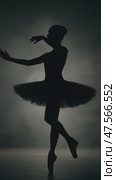 Graceful ballerina silhouette performing ballet poses. Стоковое AI-видео, аниматор Юрий Поздников / Фотобанк Лори