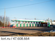 Газозаправочная станция "Газпром" Редакционное фото, фотограф Евгений Чердаков / Фотобанк Лори