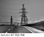 Линии электропередачи (ЛЭП) Редакционное фото, фотограф Вячеслав Иванов / Фотобанк Лори