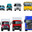 Vector transport front view. Isolated realistic vehicles set on white. Стоковая иллюстрация, иллюстратор Александр Володин / Фотобанк Лори
