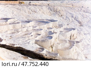 Carbonate travertines the natural pools during. Turkey. Стоковое фото, фотограф Яков Филимонов / Фотобанк Лори