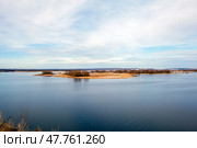 Река Щука с островами. Республика Татарстан (2024 год). Стоковое фото, фотограф Сергей Афанасьев / Фотобанк Лори
