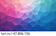 Abstract lowpoly geometric background. Стоковое AI-изображение, AI-художник Андрей Бакусов / Фотобанк Лори