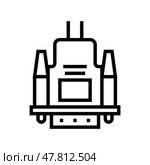 vga cable line icon vector illustration. Стоковая иллюстрация, иллюстратор Vectorwin / Фотобанк Лори