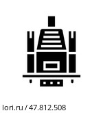 vga computer monitor cable glyph icon vector illustration. Стоковая иллюстрация, иллюстратор Vectorwin / Фотобанк Лори