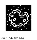 scald household injury accident glyph icon vector illustration. Стоковая иллюстрация, иллюстратор Vectorwin / Фотобанк Лори