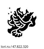 pentecost feast catholic holiday glyph icon vector illustration. Стоковая иллюстрация, иллюстратор Vectorwin / Фотобанк Лори