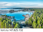 Обское море, залив Чайка, Новосибирская область, Западная Сибирь. Стоковое фото, фотограф Евгений Мухортов / Фотобанк Лори