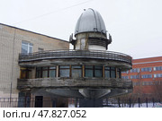 Купол обсерватории - дворец творчества детей и юношества. Карелия, Петрозаводск, Красная улица, 8 (2021 год). Редакционное фото, фотограф Алексей Иванов / Фотобанк Лори