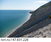 Beautiful Black Sea coast with rocks and plants. Стоковое фото, фотограф Фотограф / Фотобанк Лори