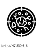 targeted therapy cancer treatment glyph icon vector illustration. Стоковая иллюстрация, иллюстратор Vectorwin / Фотобанк Лори