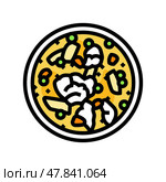soup fish color icon vector illustration. Стоковая иллюстрация, иллюстратор Vectorwin / Фотобанк Лори