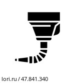 funnel car repair tool glyph icon vector illustration. Стоковая иллюстрация, иллюстратор Vectorwin / Фотобанк Лори