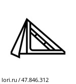 ultralight tent line icon vector illustration. Стоковая иллюстрация, иллюстратор Vectorwin / Фотобанк Лори