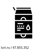 package liquid probiotics glyph icon vector illustration. Стоковая иллюстрация, иллюстратор Vectorwin / Фотобанк Лори
