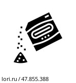 sorption probiotics glyph icon vector illustration. Стоковая иллюстрация, иллюстратор Vectorwin / Фотобанк Лори