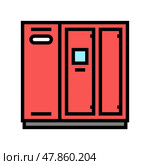 lamellar air compressor color icon vector illustration. Стоковая иллюстрация, иллюстратор Vectorwin / Фотобанк Лори