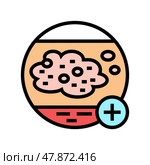 psoriasis clinic color icon vector illustration. Стоковая иллюстрация, иллюстратор Vectorwin / Фотобанк Лори