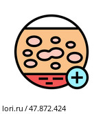 autoimmune skin disease clinic color icon vector illustration. Стоковая иллюстрация, иллюстратор Vectorwin / Фотобанк Лори