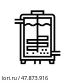 fermentation pharmaceutical production line icon vector illustration. Стоковая иллюстрация, иллюстратор Vectorwin / Фотобанк Лори