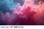 Bright plumes of colored smoke billow against a serene sky, infusing the natural landscape with a cascade of vibrant hues. This spectacle captivates onlookers, enhancing the ambiance. Generative AI. Стоковое AI-изображение, AI-художник Юлия Петровская / Фотобанк Лори