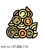 fuel wood color icon vector illustration. Стоковая иллюстрация, иллюстратор Vectorwin / Фотобанк Лори