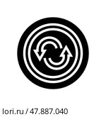 spare tires glyph icon vector illustration. Стоковая иллюстрация, иллюстратор Vectorwin / Фотобанк Лори