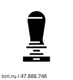 tamper coffee tool glyph icon vector illustration. Стоковая иллюстрация, иллюстратор Vectorwin / Фотобанк Лори