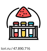 inorganic chemistry color icon vector illustration. Стоковая иллюстрация, иллюстратор Vectorwin / Фотобанк Лори