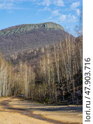 Mount Khauaze in the Ishimbaysky District of Bashkortostan, Russian Federation. Tourist attraction. Стоковое фото, фотограф Акиньшин Владимир / Фотобанк Лори