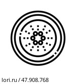 cardano cryptocurrency line icon vector illustration. Стоковая иллюстрация, иллюстратор Vectorwin / Фотобанк Лори