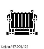 removal asbestos service glyph icon vector illustration. Стоковая иллюстрация, иллюстратор Vectorwin / Фотобанк Лори