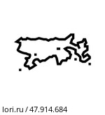 lake titicaca line icon vector illustration. Стоковая иллюстрация, иллюстратор Vectorwin / Фотобанк Лори