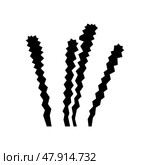 elodea densa glyph icon vector illustration. Стоковая иллюстрация, иллюстратор Vectorwin / Фотобанк Лори