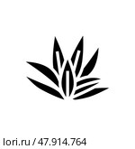 cryptocoryne wendttii glyph icon vector illustration. Стоковая иллюстрация, иллюстратор Vectorwin / Фотобанк Лори
