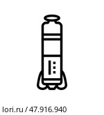 leadless pacemaker cardiology accessories line icon vector illustration. Стоковая иллюстрация, иллюстратор Vectorwin / Фотобанк Лори