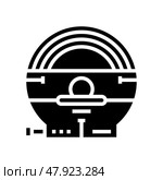 soaker hose water irrigation glyph icon vector illustration. Стоковая иллюстрация, иллюстратор Vectorwin / Фотобанк Лори