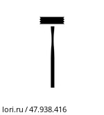 bushing hammer tool glyph icon vector illustration. Стоковая иллюстрация, иллюстратор Vectorwin / Фотобанк Лори