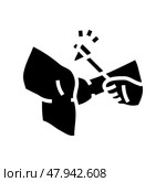 reflex testing neurologist glyph icon vector illustration. Стоковая иллюстрация, иллюстратор Vectorwin / Фотобанк Лори