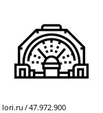 concentrator steel production line icon vector illustration. Стоковая иллюстрация, иллюстратор Vectorwin / Фотобанк Лори