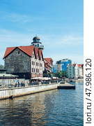 Рыбная деревня в Калининграде (2022 год). Редакционное фото, фотограф Людмила Карташова / Фотобанк Лори