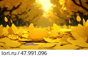 garden yellow vibrant park curated ai generated. Стоковое AI-изображение, AI-художник Vectorwin / Фотобанк Лори
