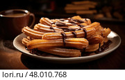guacamole delicious mexican food churros ai generated. Стоковое AI-изображение, AI-художник Vectorwin / Фотобанк Лори