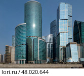 Вид на Московский международный деловой центр «Москва-Сити» (ММДЦ «Москва-Сити») Стоковое фото, фотограф Pukhov K / Фотобанк Лори