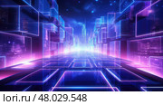 glitch futuristic electronic background ai generated. Стоковое AI-изображение, AI-художник Vectorwin / Фотобанк Лори
