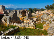 Ruins of the ancient Lycian city of Andriake. Стоковое фото, фотограф Яков Филимонов / Фотобанк Лори