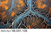 agriculture alluvial plains landscape ai generated. Стоковое AI-изображение, AI-художник Vectorwin / Фотобанк Лори