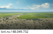 sediment alluvial plains landscape ai generated. Стоковое AI-изображение, AI-художник Vectorwin / Фотобанк Лори