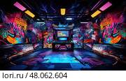 lively bright party background ai generated. Стоковое AI-изображение, AI-художник Vectorwin / Фотобанк Лори