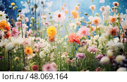 flower bach flowers ai generated. Стоковое AI-изображение, AI-художник Vectorwin / Фотобанк Лори